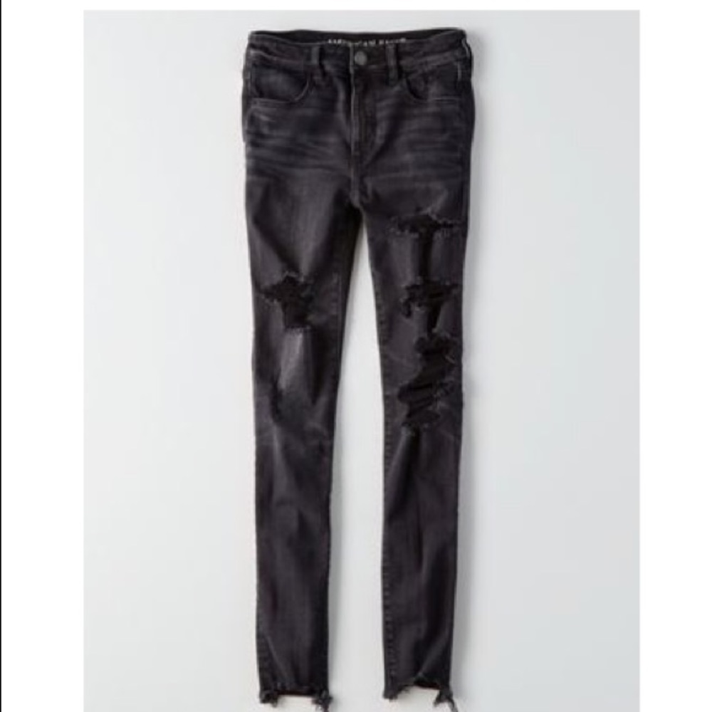 Black high rise jegging